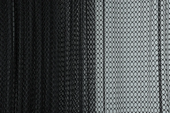 ORKİDE SİYAH RENK TEK KANAT Hazır dikilmiş Pileli Fon Perde 300*260 cm - Resim 2