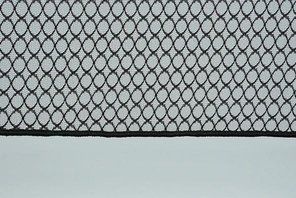 ORKİDE SİYAH RENK TEK KANAT Hazır dikilmiş Pileli Fon Perde 300*260 cm - Resim 3