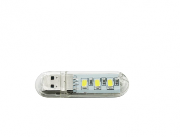 Taşınabilir Mini USB 3 LED Beyaz Lamba 5730 SMD Kamp Stick Led
