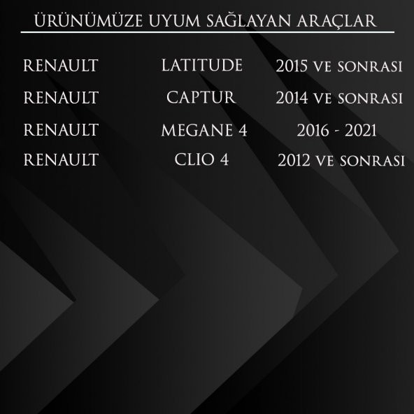 Renault Latıtude, Captur, Megane 4, Clıo 4 için Torpido Lambası - 2