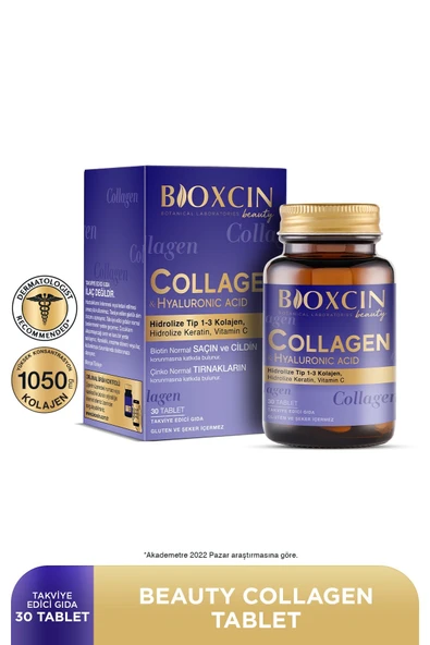 Bioxcin Beauty Collagen Hyaluronic Acid 30 Tablet ürün görseli