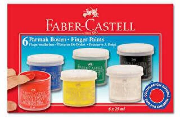 Faber Castell Parmak Boyası 6 Renk 25 Ml