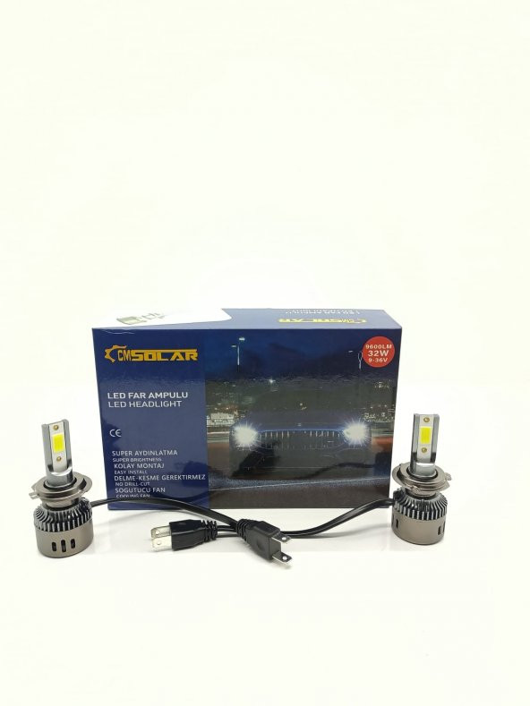 CMSOLAR Led Xenon Far Ampulü H7 Takım (2 Adet) - 2