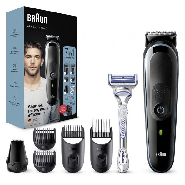Braun MGK 3342 7si 1 Arada Erkek Bakım Seti + Gillette - 6