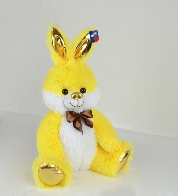 Halley Oyuncak 55 Cm Parlak Kumaş Sevimli Sarı Tavşan