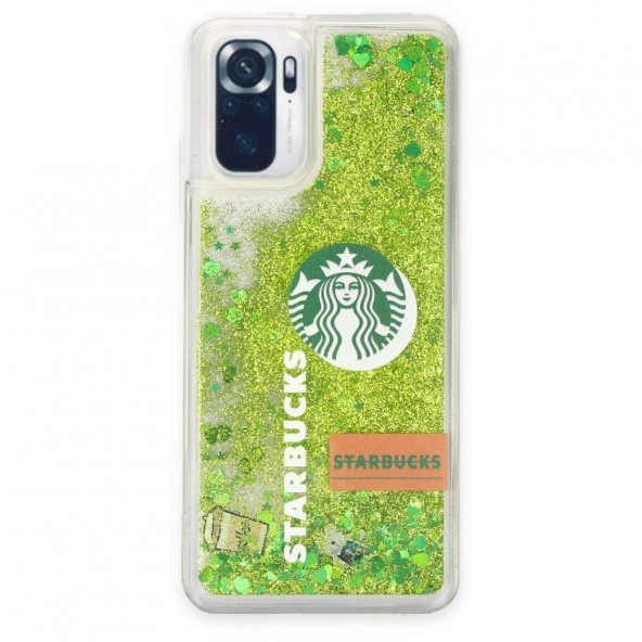 Peeq Xiaomi Redmi Note 10S Starbucks Sulu Koruyucu Kılıf
