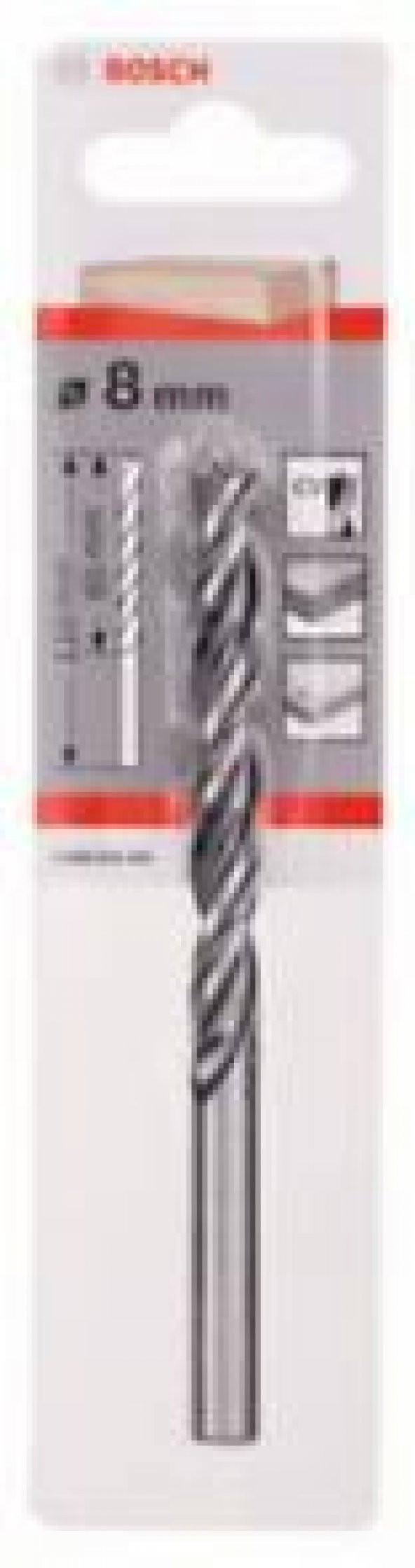BOSCH Silindir Şaft Ahşap Matkap Ucu 8*110 mm 2.608.596.305 - 2