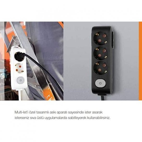 VİKO MULTILET 3LÜ 2MT KABLOLU - Resim 2