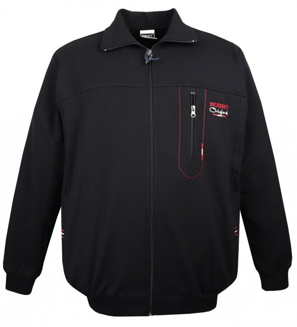 Erkek Büyük Beden Eşofman Takımı Dekons Siyah - 3