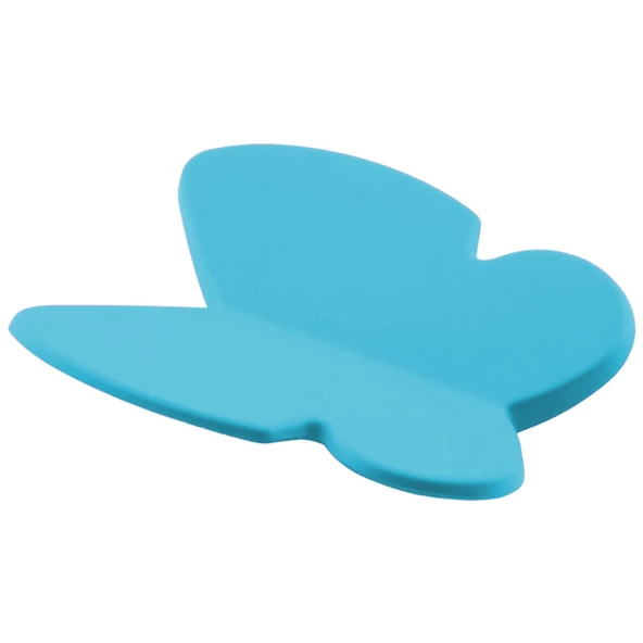 Kelebek Çocuk Bebek Genç Odası Çekmece Dolap Kapak Kulpu Kulbu Plastik Mat Mavi Kulp 32 Mm - Resim 6