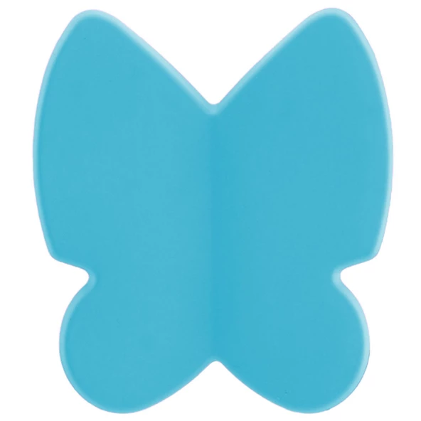 Kelebek Çocuk Bebek Genç Odası Çekmece Dolap Kapak Kulpu Kulbu Plastik Mat Mavi Kulp 32 Mm - Resim 3