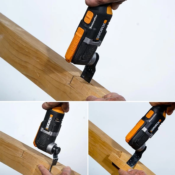 WORX WA4948 Çok Amaçlı Raspalama Makinası İçin 35x40mm Ahşap, Fiberglas, PVC Universal Kesme Bıçağı - 9