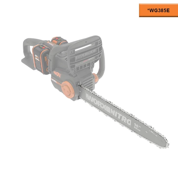 WORX WA4123 40CM 16’’ WG385E Şarjlı Testere İçin Yedek Zincir - 7
