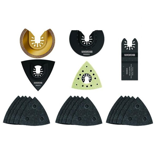 WORX WA5095 Çok Amaçlı Raspalama Makinası İçin Universal 20 Parça Aksesuar Seti - 6