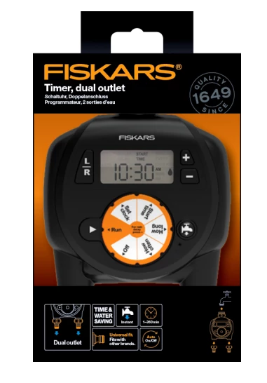 Fiskars 1054792 Çift Çıkışlı Sulama Bilgisayarı - 2