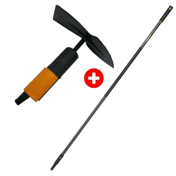 Fiskars 137562 Quickfit Çift Taraflı El Çapası + Grafit Sap 156 cm