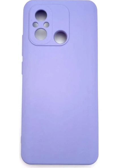 Xiaomi Redmi 12C Ruber Case Yumuşak Slikon Kılıf Lila - 1