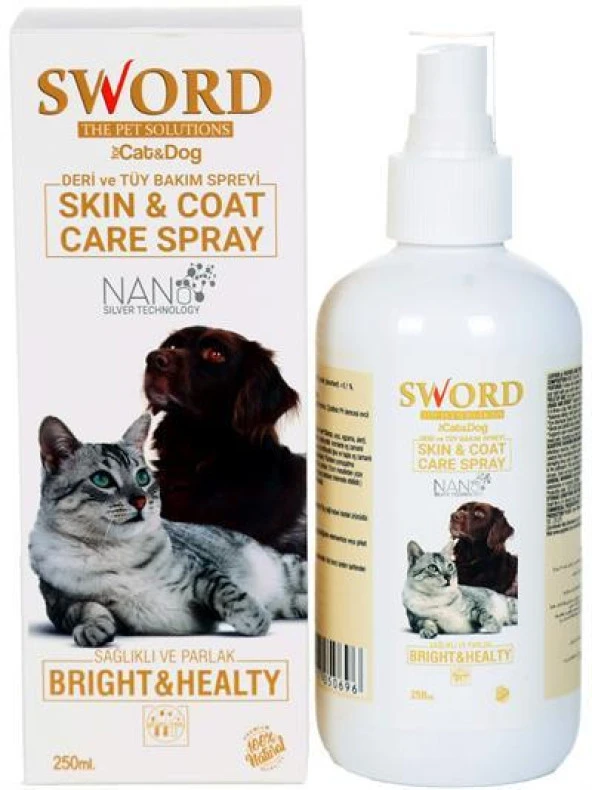 Sword Kedi - Köpek Nano Skin Coat Spray Deri ve Tüy Bakım Spreyi 250ml