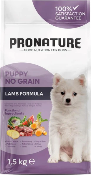 Pronature Perfect Growth Tahılsız Kuzu Etli Patatesli ve Enginarlı Yavru Köpek Maması 1,5 Kg