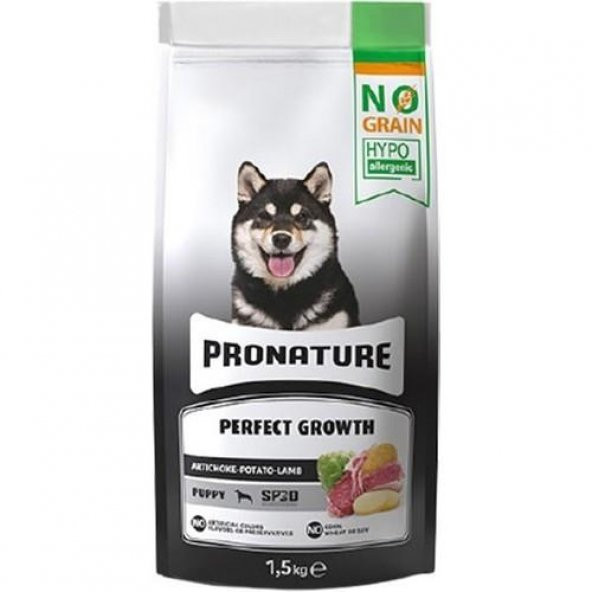 Pronature Perfect Growth Tahılsız Kuzu Etli Patatesli ve Enginarlı Yavru Köpek Maması 1,5 Kg