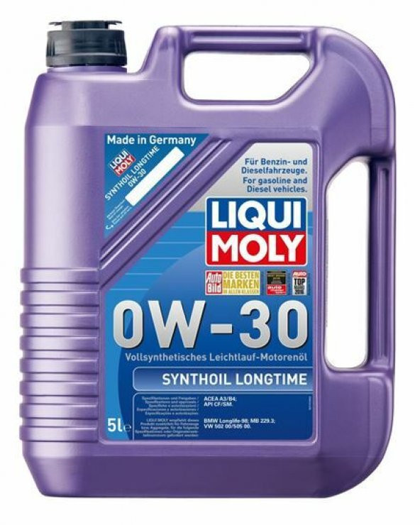 LIQUI MOLY 0W30 Motor Yağı Synthoil Longtime 5 Litre (8977)