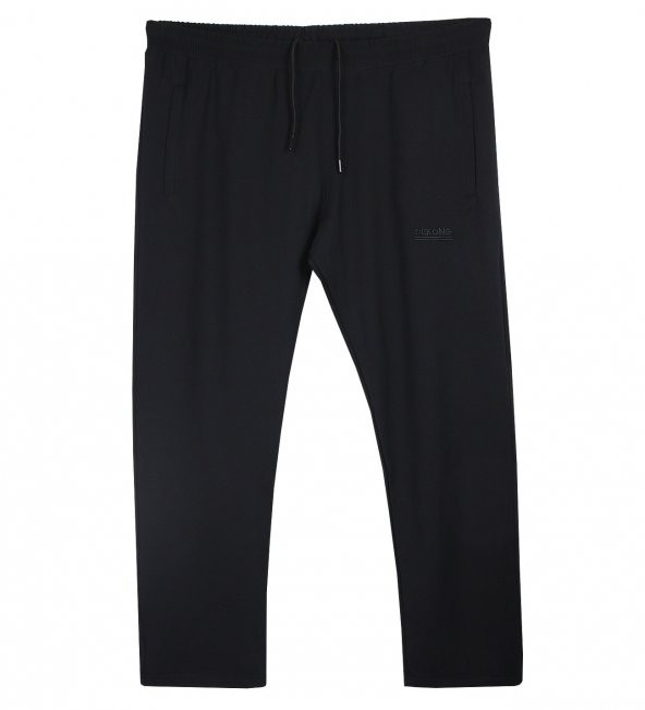 Erkek Büyük Beden Kapşonlu Eşofman Takımı Gri-Siyah - 5