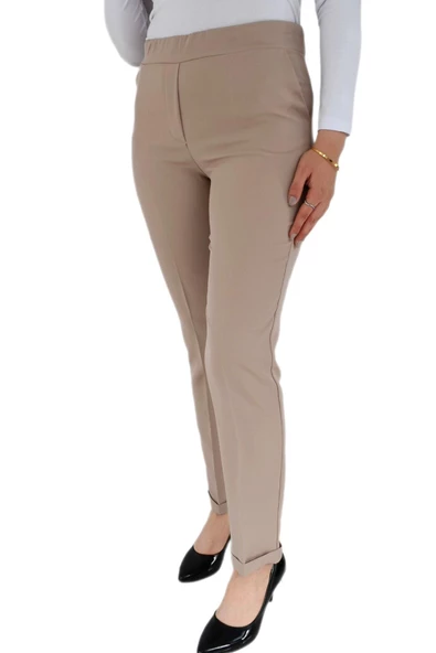 Kadın Duble Paça Kumaş Pantolon BGL-ST02695 - Resim 7