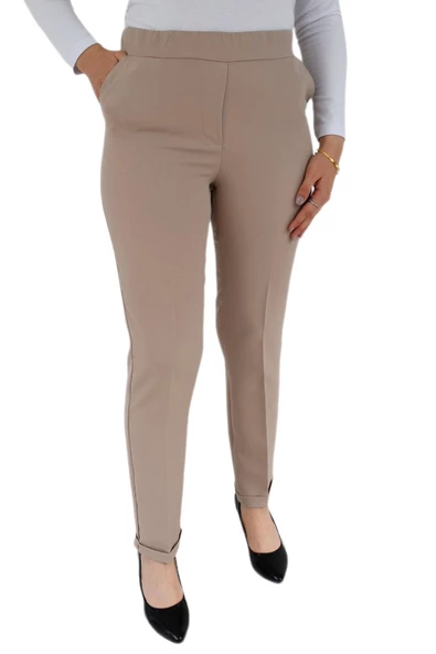 Kadın Duble Paça Kumaş Pantolon BGL-ST02695 - Resim 3