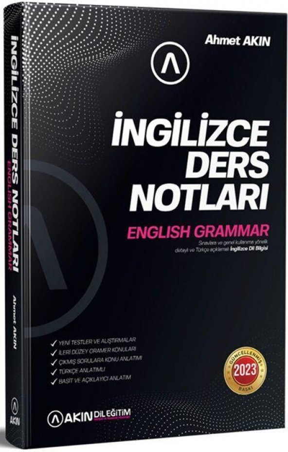 YDS YKSDİL İngilizce Grammar Ders Notları Akın Dil Yayınları