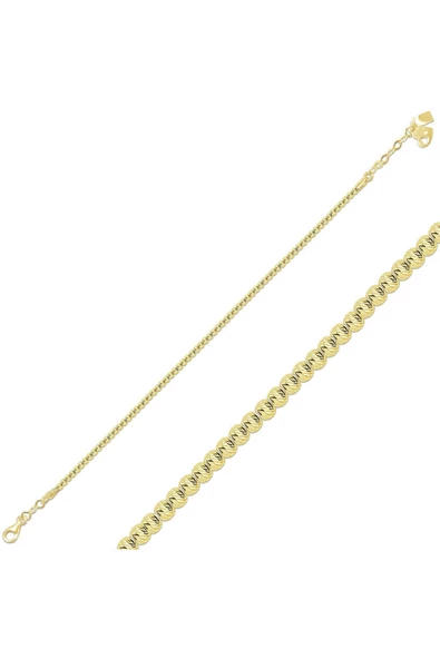 Lilarote Pırlanta Top Top Sarı Altın Bileklik