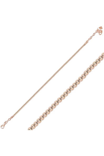 Lilarote Pırlanta Top Top Rose Altın Bileklik ürün görseli 1