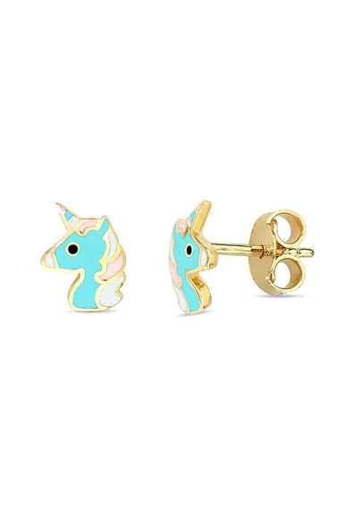 Unicorn Çocuk Altın Küpe