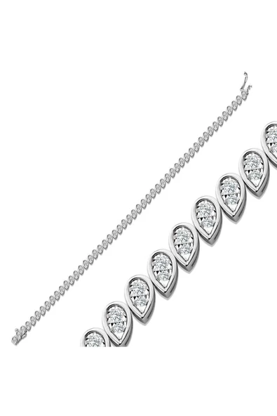 Lilarote Pırlanta Damla Model Efektli Pırlanta Bileklik