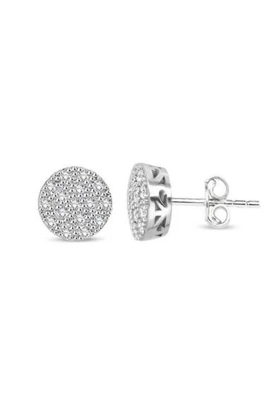0.49 Ct Pırlanta Coronet Küpe - 1