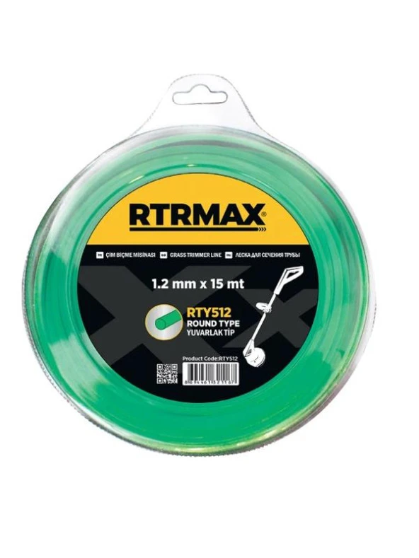 Rtrmax  Rty512 Tırpan Misina Yuvarlak 1.2 mmx15 mt