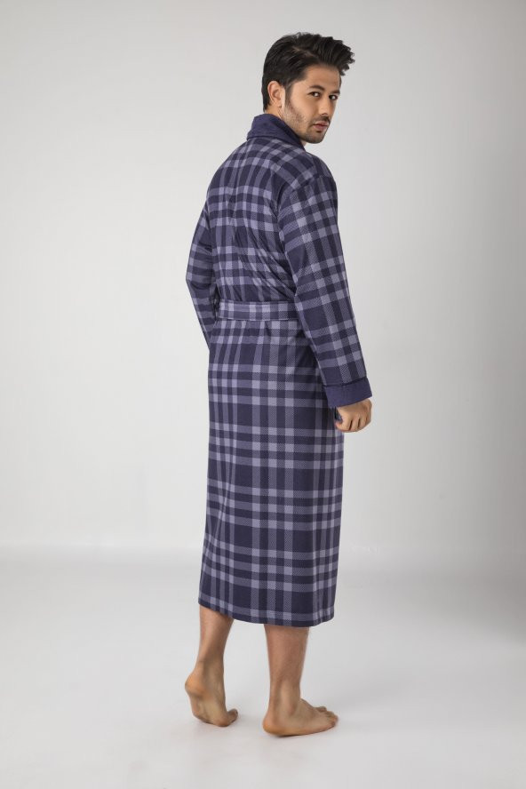 Şalyaka Kareli Mayer Erkek Sabahlık - 2