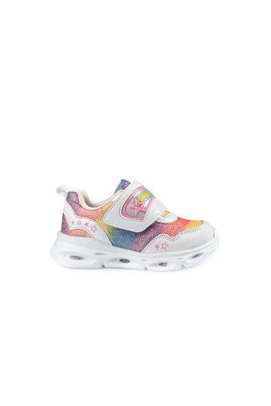 Vicco Kita Kız Çocuk Simli Işıklı Hafif Günlük Spor Ayakkabı 346.23Y.181 - 5