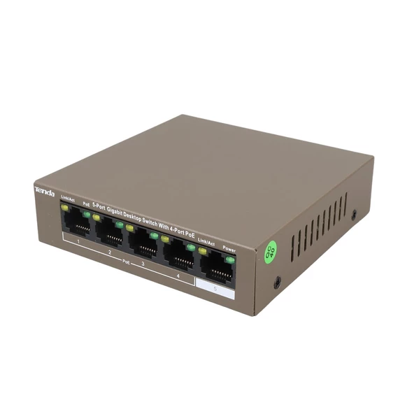 TENDA TEG1105P 63W 5 PORT GIGABIT 4 PORT POE ETHERNET SWITCH