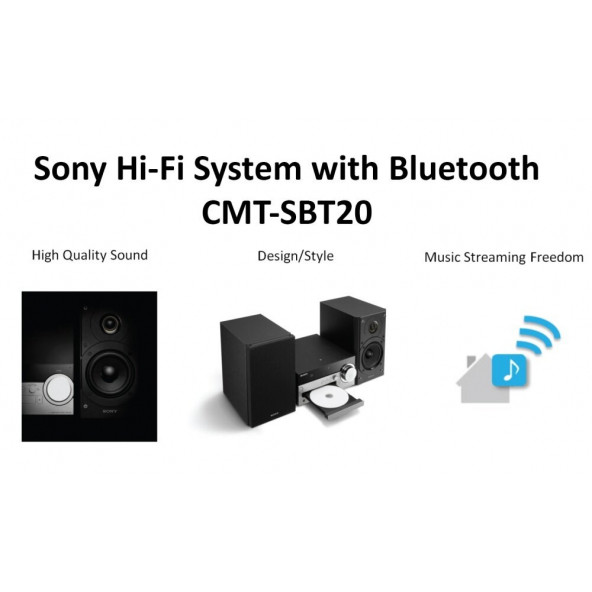 Sony CMT-SBT20 12 W CD Çalar NFC Hi-Fi Ses Sistemi - 4