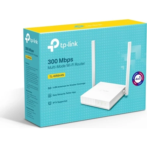 TP-Link TL-WR844N 300 Mbps 5 dBi Multi-Mode Wifi Router Sinyal Güçlendirici - 3