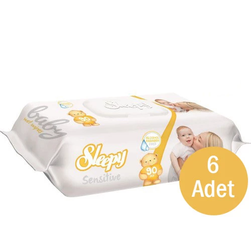 Sleepy Sensitive Islak Mendil 6x90 Adet