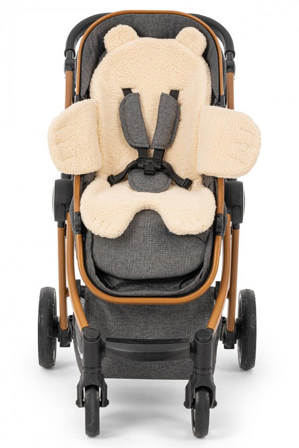 Wellgro Teddy Bear Çok Fonksiyonlu Peluş Ped, Bebek Arabası Minderi - 6