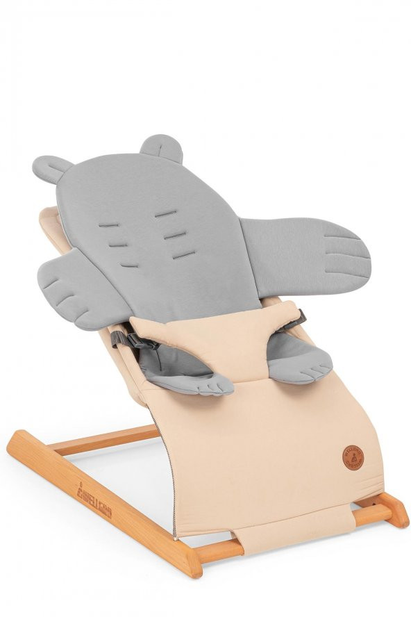 Wellgro Teddy Bear Çok Fonksiyonlu Penye Ped, Bebek Arabası Minderi - 8