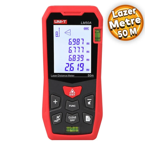 Uni-T LM50A Lazer Metre 50 M Lazer Mesafe Ölçer ürün görseli
