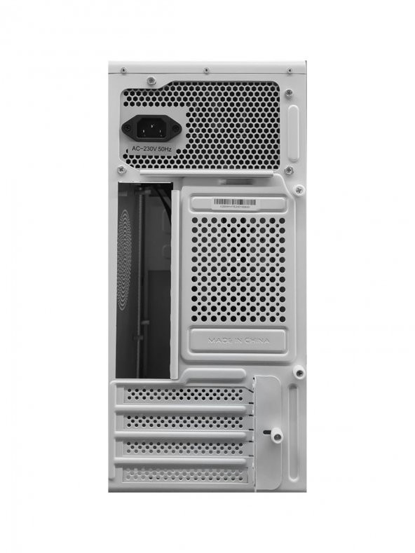 Turbox V200 USB 2.0 250W 300W mATX Bilgisayar Kasası Beyaz - 4