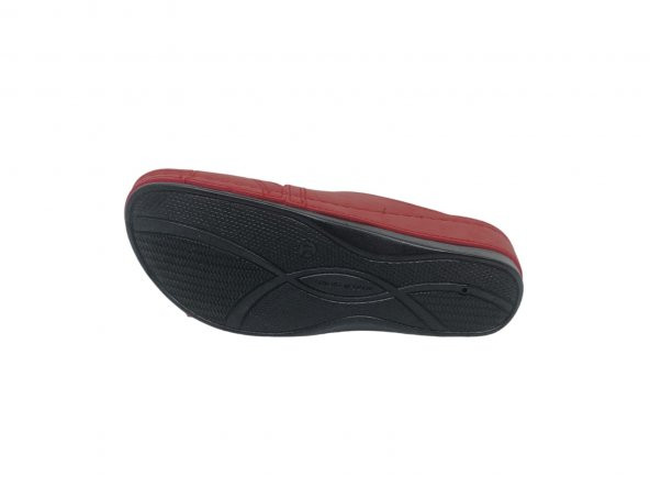 Elegance Kadın Kırmızı Dolgu Topuk Terlik - 4