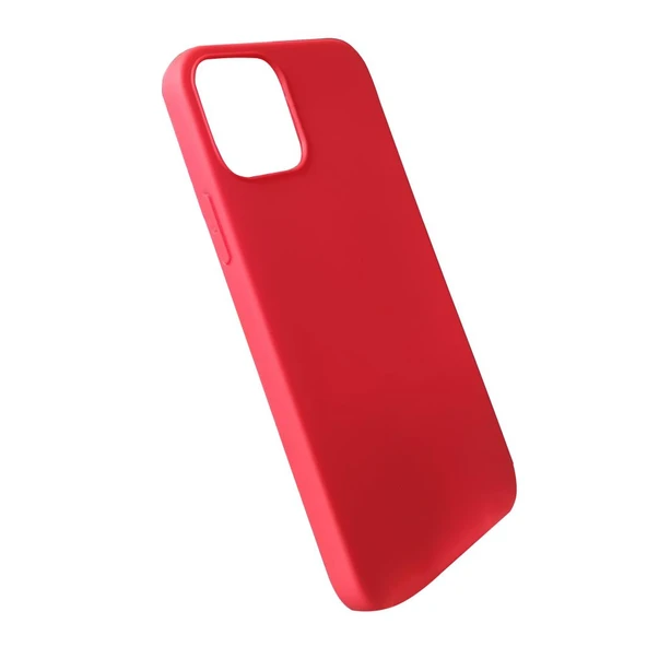 Nxe Desing Apple iPhone 12 Silikon Kılıf (6.7") - Kırmızı - Resim 4