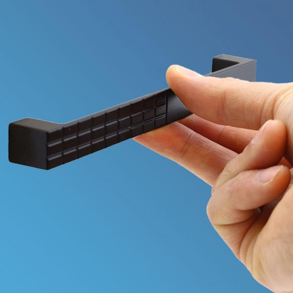 Mobilya Mutfak Dolabı Çekmece Dolap Kapak Kulpu Kulbu Siyah 160 mm Metal Kulp - 4