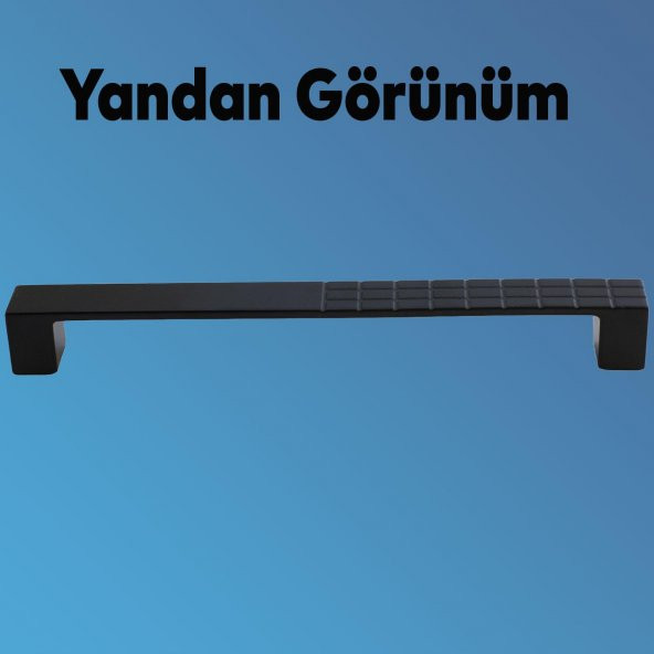 Mobilya Mutfak Dolabı Çekmece Dolap Kapak Kulpu Kulbu Siyah 160 mm Metal Kulp - 5