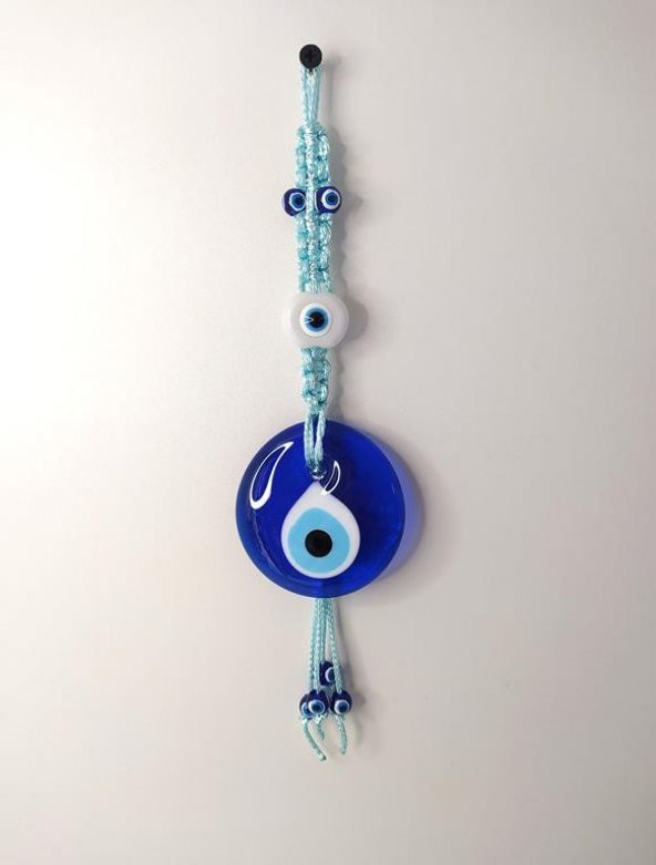 Cam Nazar Kötü Göz Kovucu Hand Made Ağaç Duvar Dekorasyonu Makrome Nazarlık Duvar Ağaç Ev Süsü